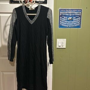 Black fitted dress